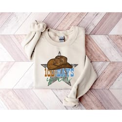 western 100 days of school shirt, western teacher tshirt, 100 days of school cowboy shirt, western hundred days shirt, 1