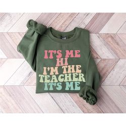 matching teacher shirts, teacher shirt,  it's me hi i'm the teacher it's me, kindergarten teacher shirt, teacher gift, 1