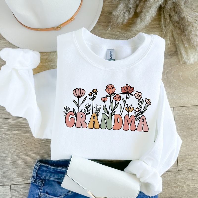 Floral Grandma Sweatshirt, Nana Sweatshirt, Mother's Day Gift, Gift For Mother,Cute Grandmother Sweatshirt, New Mom Shirt, Grammy Shirt.jpg