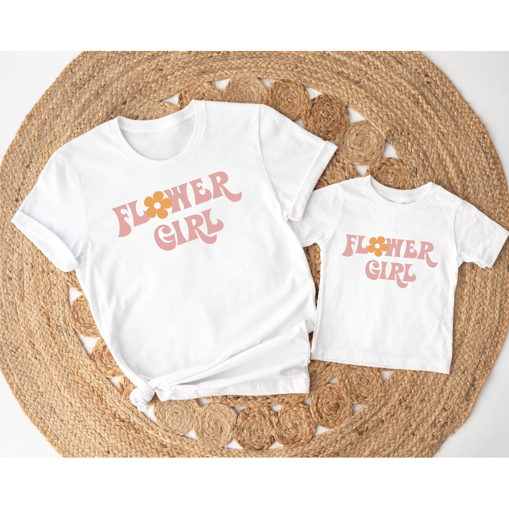 Flower Girl Shirt, Trendy Flower Girl Shirt, Wedding T Shirt, Junior Bridal Party, Flower Girl, Wedding Shirt, Matching Bridesmaid Shirt.jpg