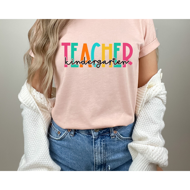 Kindergarten Teacher Shirt, Gift for Kindergarten Teacher, Kindergarten Teacher Tee, Teacher Appreciation Shirt, Kindergarten Tee 1.jpg