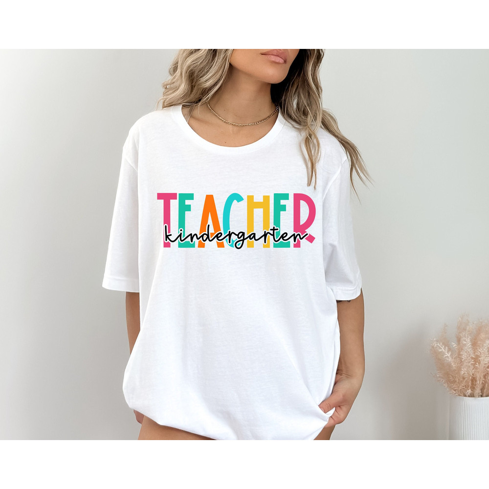 Kindergarten Teacher Shirt, Gift for Kindergarten Teacher, Kindergarten Teacher Tee, Teacher Appreciation Shirt, Kindergarten Tee.jpg
