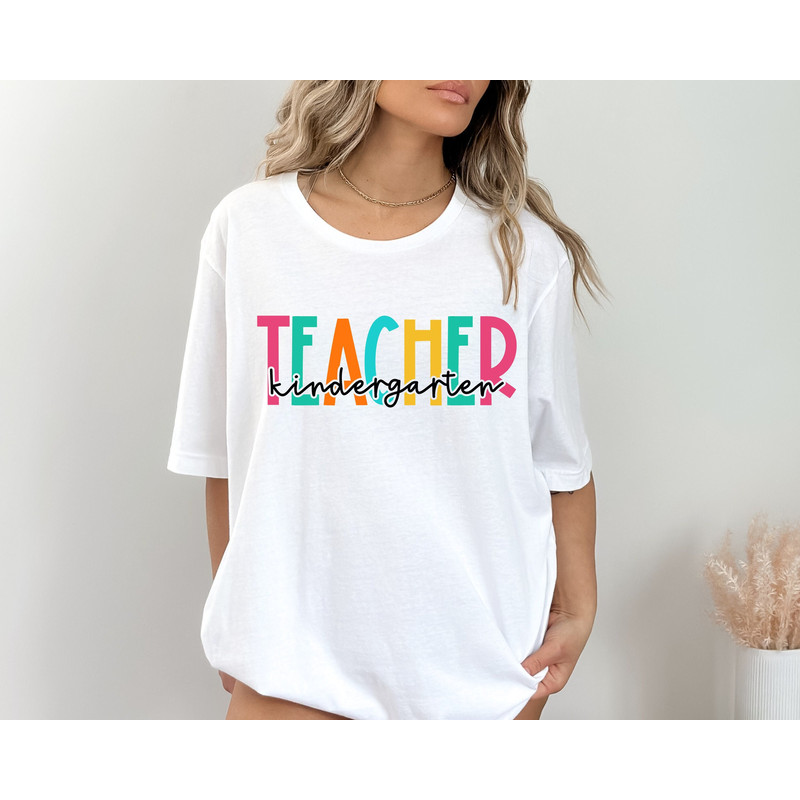 Kindergarten Teacher Shirt, Gift for Kindergarten Teacher, Kindergarten Teacher Tee, Teacher Appreciation Shirt, Kindergarten Tee.jpg