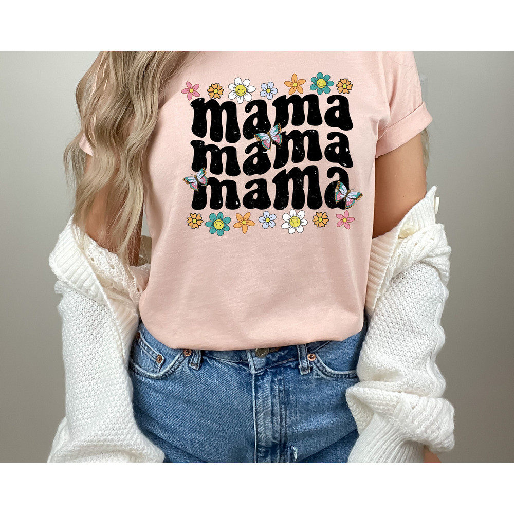 Retro Floral Mama T-shirt, Mom Shirt for Mom for Mother's Day, Mama T-shirt, Shirt for Mom for Mother's Day, Mama T-Shirt, Retro Mama Shirt 2.jpg