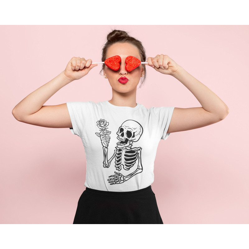 Skull With Rose Shirt, Skull and Roses Shirt, Skull Shirt, Skull and Roses Clipart, Skull Vector, Skull Cricut.jpg