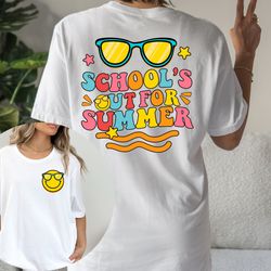 teacher shirt, schools out for summer shirt, teacher off duty shirt, last day of school, teacher summer squad, teacher s