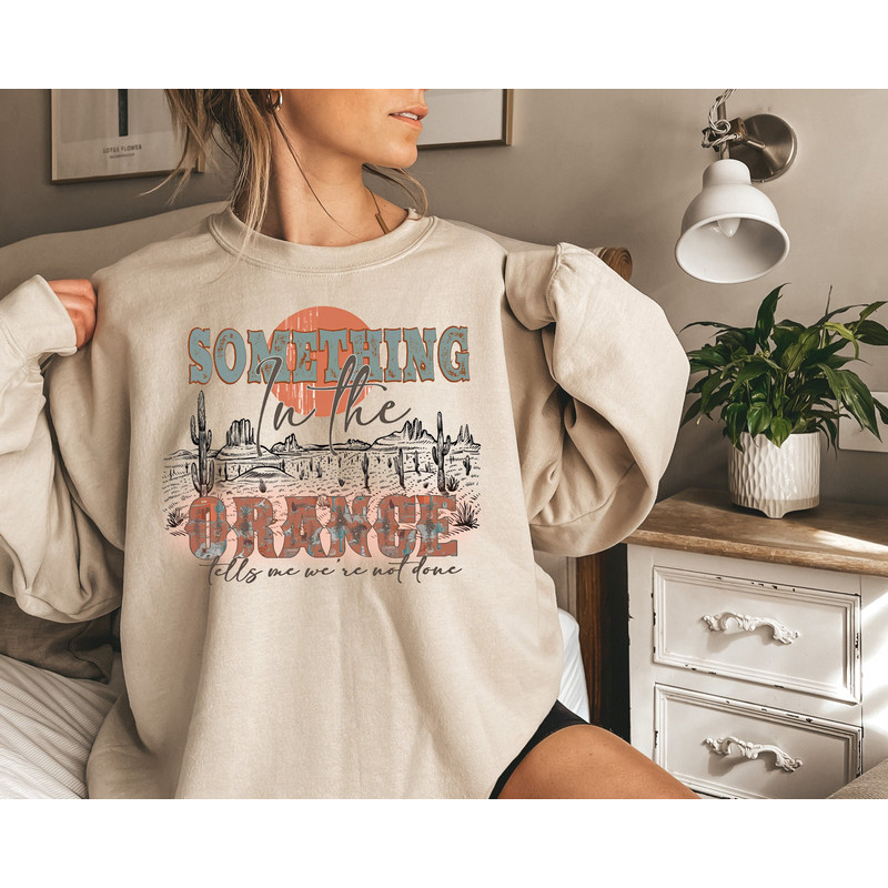Western Sweatshirt, Something In The Orange Sweatshirt, Country Music, Country Concert, Western Country Sweatshirt, Country Girl Hoodie.jpg