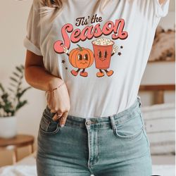tis the season shirt, fall coffee shirt, pumpkin spice latte, pumpkin latte drink tee, cute fall shirt, cute pumpkin spi
