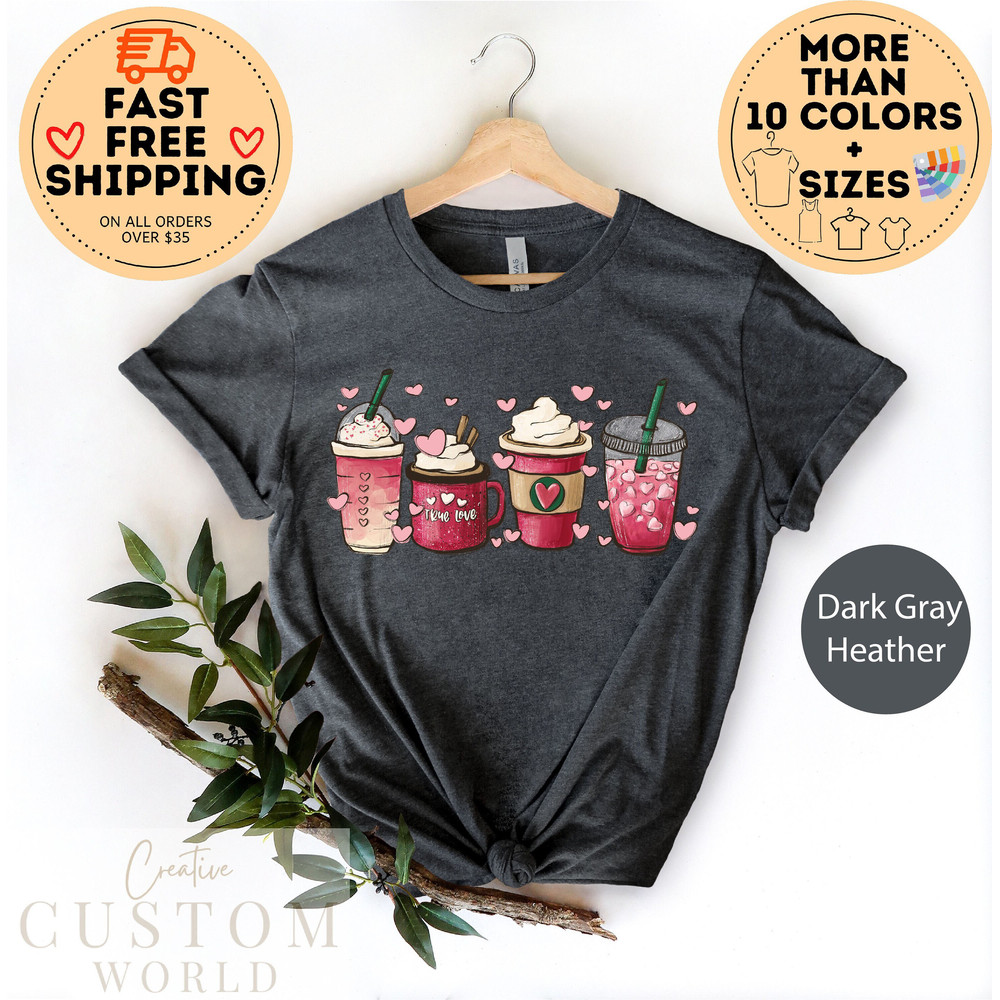 Valentine Coffee Shirts, Valentine Gift, Valentines Day Shirt, Couple Shirt, Womens Valentines Day Sweater, Coffee Lover shirt, Lovers Shirt.jpg