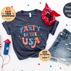 vintage party in usa shirt, fourth of july shirt, party in the us shirt, 4th of july shirt, america shirt, matching 4th