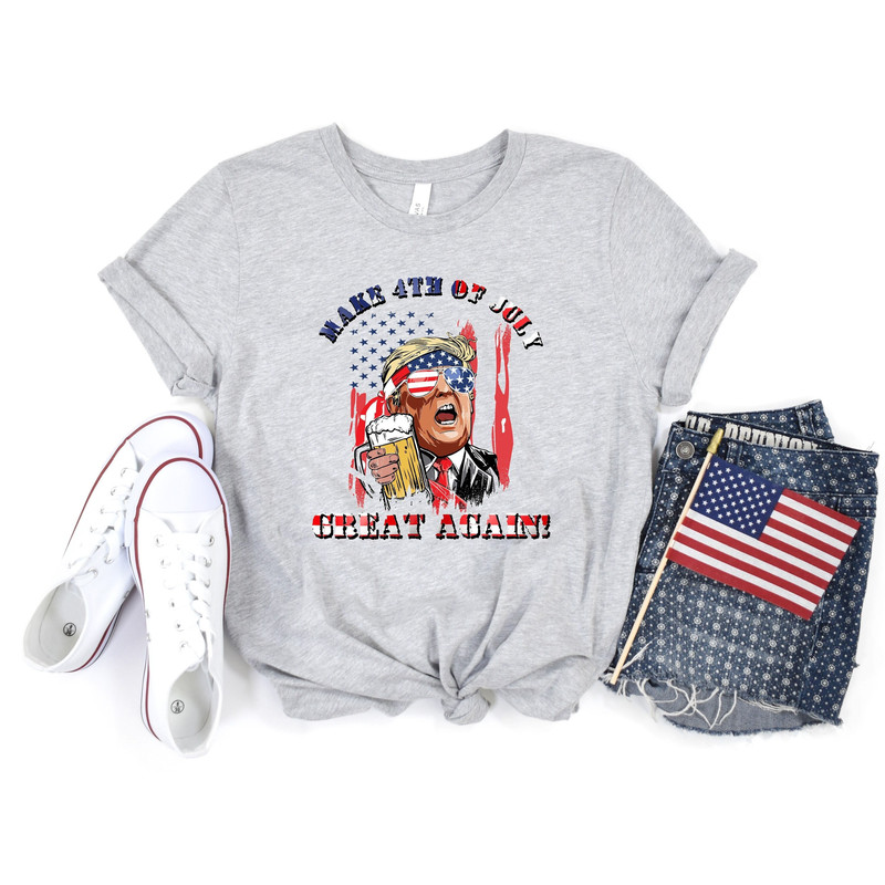 Trump Great Again T-shirt, 4th of July Shirts, Patriotic Family Matching Tee Shirts, Make 4th of July Great Again Shirt, Funny Shirts.jpg