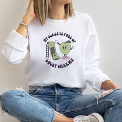 st patricks day teacher shirt, my class is full of lucky charms shirt, retro happy st patricks day sweatshirt, lucky tea