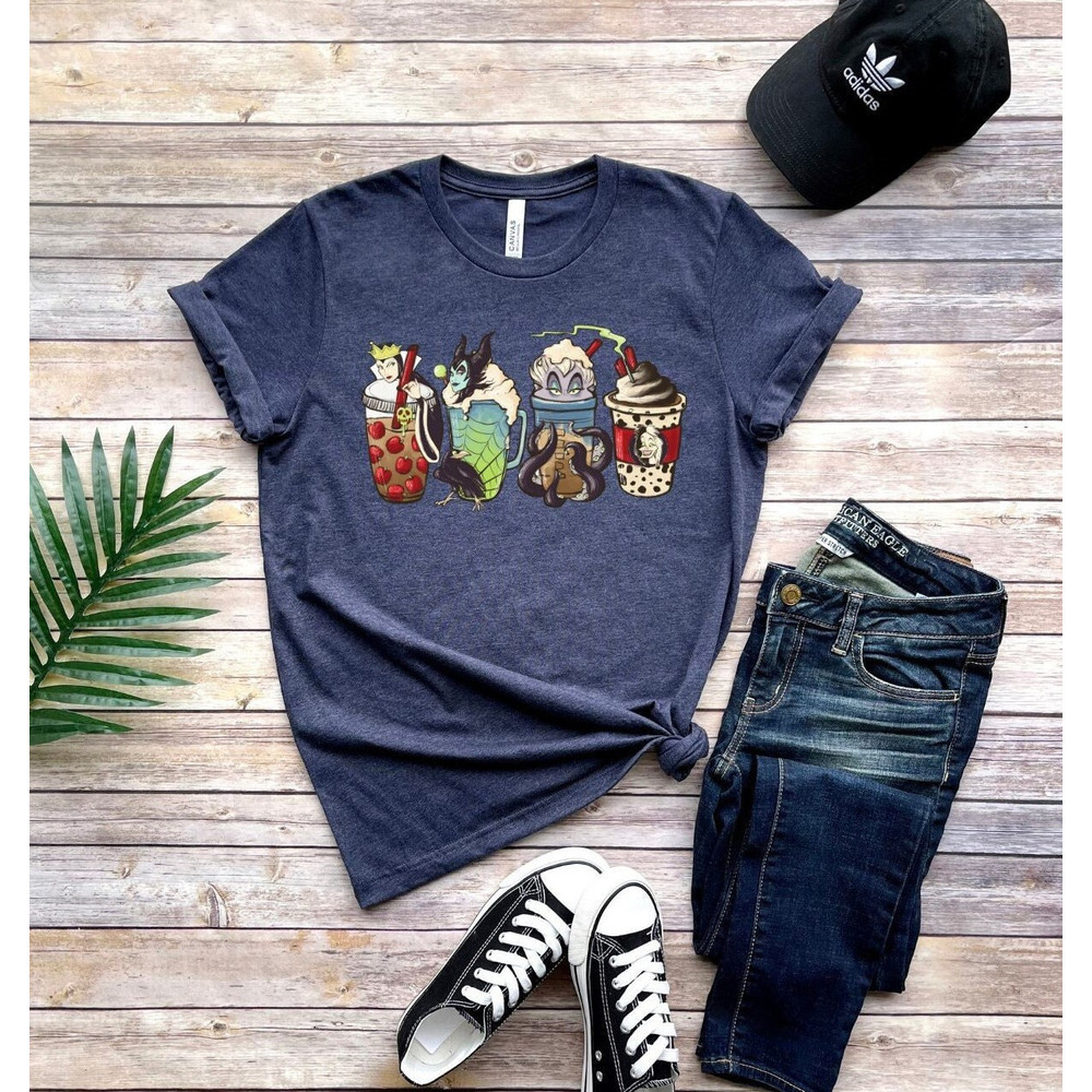 Villain Coffee Lover Shirt, Horror Fall coffee shirt, Witch shirt, Halloween Shirt, That witch Shirt, Halloween Tees, Funny Halloween Shirts.jpg