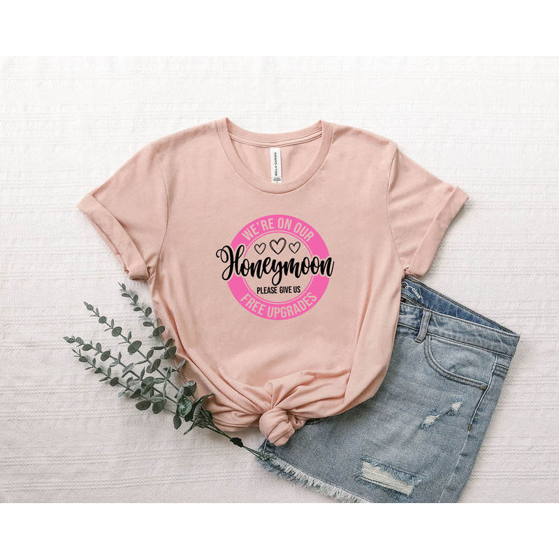 We're On Our Honeymoon Party Shirt, Honeymoon Shirts, Just Married Shirts, Wedding Gift, Wedding Shirt, Couple Shirt,Women Party sweatshirt.jpg