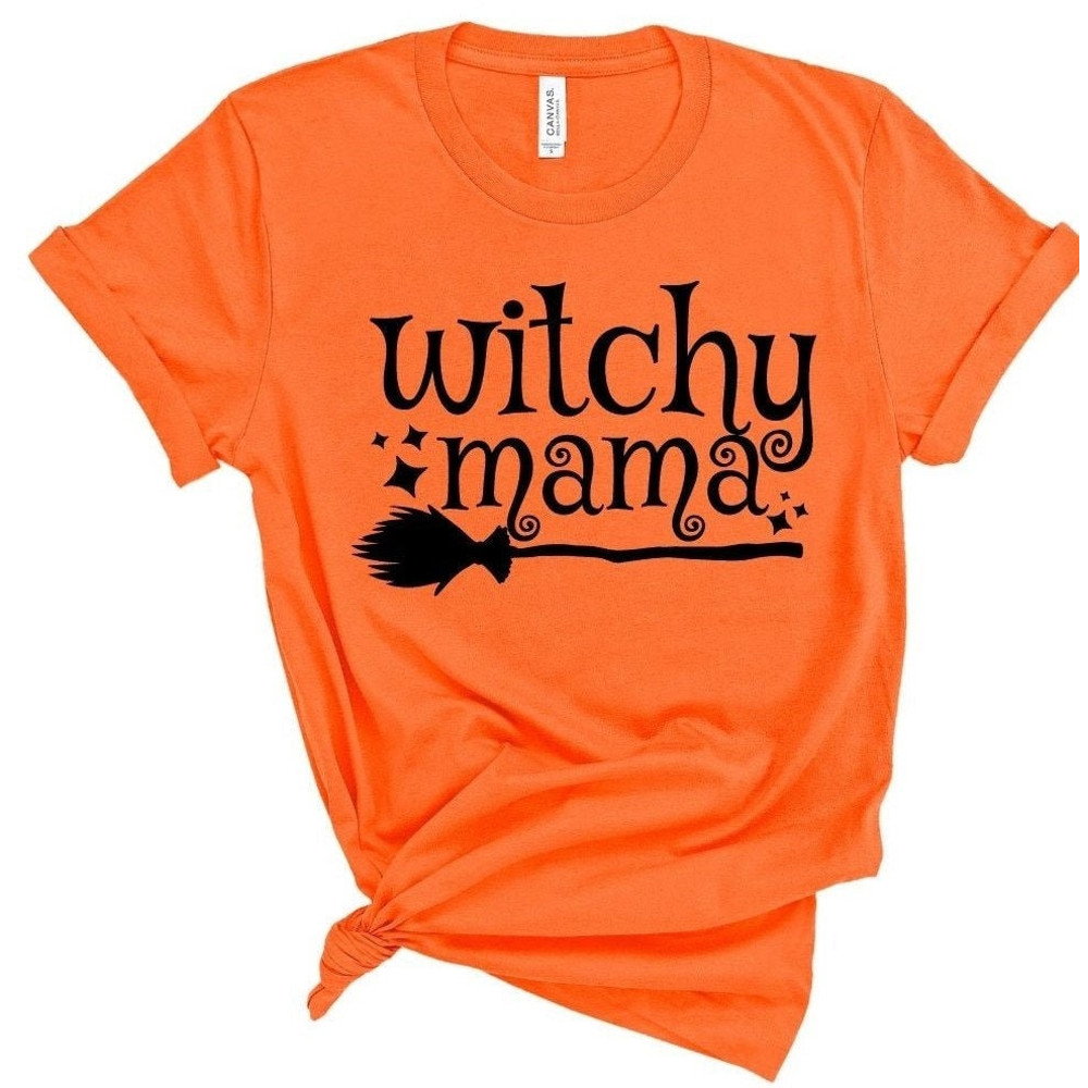 Witchy Mama Shirt, Mommy and Me Outfit, Halloween Mama Shirts, Halloween Shirt, Halloween Gift, Mom Shirt for Halloween, Funny Mama Shirt.jpg