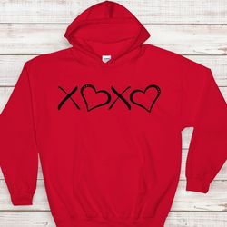 xoxo hoodies, xoxo valentines day hoodies, couples love hoodies, love hoodies, valentines day gift, xoxo tee, gift for h