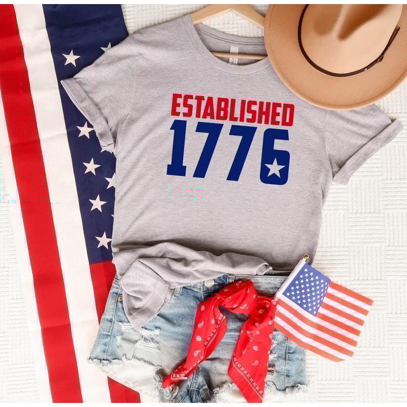 Established 1776 Shirt, 4th of July Shirt, Fourth of July Shirt, Independence Day Shirt, USA Shirt, America Flag Shirt, Freedom Shirt, 1776.jpg