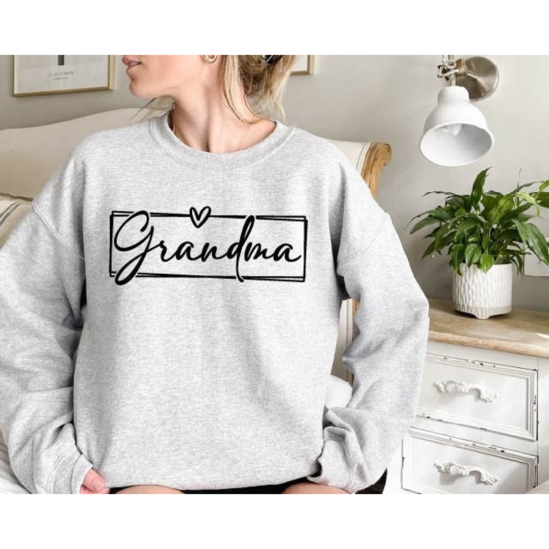Funny Grandma Sweatshirt, Grandma with Heart Sweatshirt,Nana Shirt, Grandma Hoodie, Gift For Grandma, Mother's Day Shirt, Grandma Sweatshirt.jpg