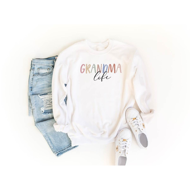 Grandma Life Sweatshirt,Colorful Grandma Sweater,Grandma Shirt,Gift For Grandma,Nana Crewneck,Grandma Hoodie,Grammy Shirt,Grandma,Mom Sweat.jpg