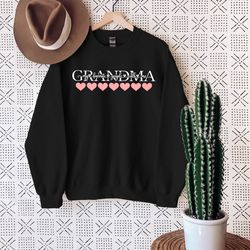 grandma sweatshirt, grandma with heart sweatshirt, grandma hoodie, gift for grandma, my favorite people calls me grandma