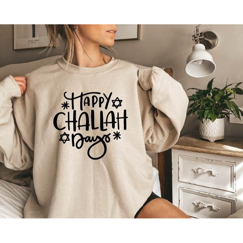 Hannukah Sweater,Jewish Sweatshirt,Happy Challah Days Sweatshirt,Hanukkah Sweatshirt,Menorah Sweater,Holiday Sweatshirt,Chanukah Sweatshirt.jpg