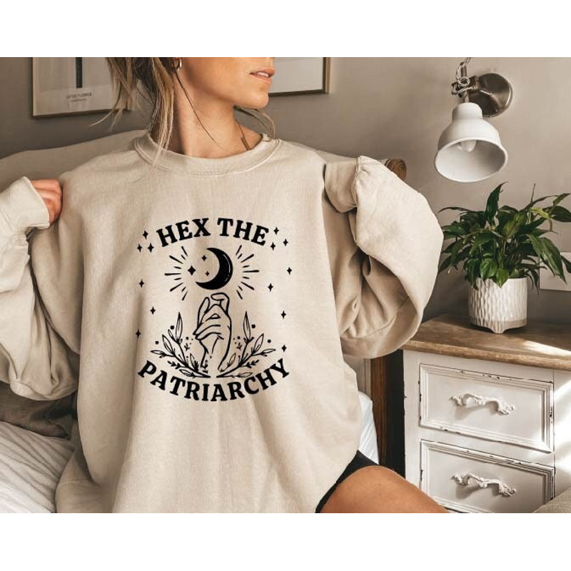 Hex The Patriarchy, Smash The Patriarchy Sweatshirt,Feminist Witch Shirt, Feminist Halloween, Activism Shirt, Witchy Aesthetic,Liberal Gifts 1.jpg