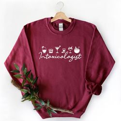 intoxicologist sweatshirt,bartending sweatshirt,barmen sweat,barista sweatshirt,drinking party shirt,funny barmen hoodie