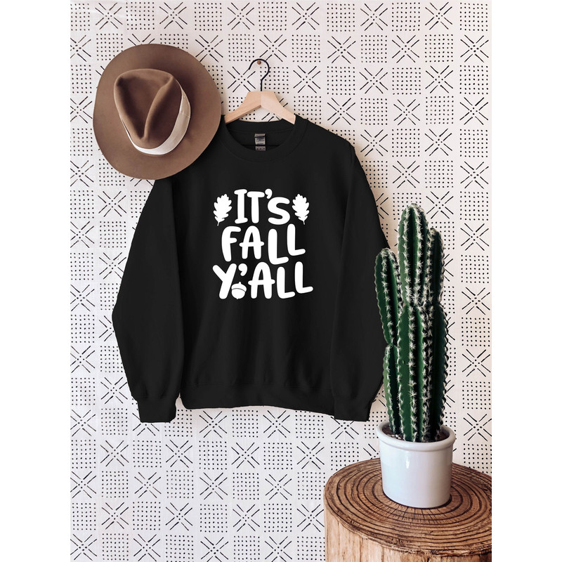 It's Fall Y'all Shirt, Women Fall Shirt, Pumpkin Shirt, Cute Fall Sweatshirt, Leopard Print Pumpkin Shirt, Fall Mom Shirt, Fall Teacher Tee.jpg