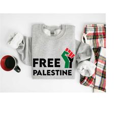 free palestine hoodie, palestine sweatshirt, political gift, activist sweatshirt, equality, protest sweater, stand with