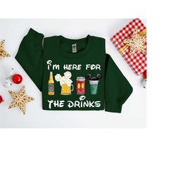 i'm just here for the drinks sweatshirt, mickey shirt, disney snack goals shirt, disneyland vacation shirt, disney food