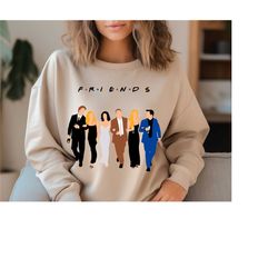 cute friends sweatshirt, friends theme shirt, matthew perry grief, retro friends shirt, chandler bing shirt, friends log