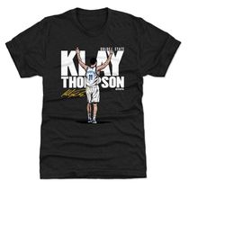 klay thompson men's premium t-shirt - golden state basketball klay thompson three w wht