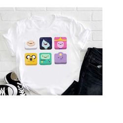 adventure time cute icon t-shirt, adventure time shirt fan gift, adventure time cartoon shirt, adventure time vintage sh