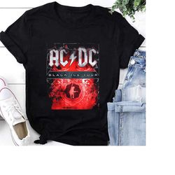 ac/dc black ice t-shirt, acdc shirt fan gifts, acdc graphic tee, acdc vintage shirt, acdc band shirt, acdc album black i