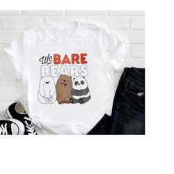 we bare bears lovely t-shirt, we bare bears shirt fan gifts, we bare bears cartoon network shirt, we bare bears vintage