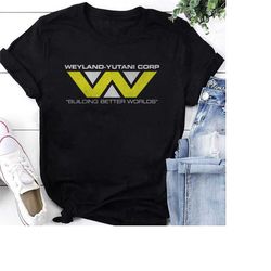 aliens weyland-yutani corp t-shirt, aliens science fiction movie shirt, aliens shirt fan gifts, aliens movie shirt, alie