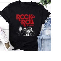 rock n roll never die maneskin band shirt, 2023 maneskin rush! world tour shirt, mneskin fan gift, rock band mneskin shi