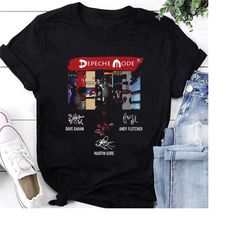 vintage depeche mode signatures shirt, depeche mode memento mori tour 2023 shirt, depeche mode band shirt, depeche mode