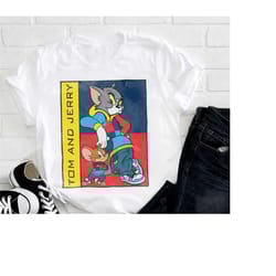 tom and jerry graphic t-shirt, tom and jerry shirt fan gifts, tom and jerry cartoon network shirt, tom and jerry vintage