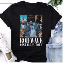 rod wave on tour shirt, rod wave nostalgia tour 2023 shirt, rod wave concert merch, rod wave rapper shirt, rod wave tee,