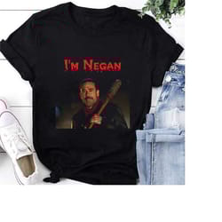 i'm negan the walking dead poster t-shirt, the walking dead shirt fan gifts, walking dead movie shirt, negan shirt, zomb