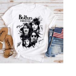 the beatles forever graphic shirt, signature the beatles band shirt, rock band the beatles shirt, the beatles fan gift s