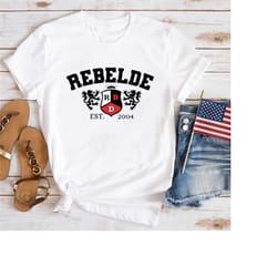 rbd rebelde est 2004 t-shirt, rbd band soy rebelde tour 2023 shirt, graphic rebelde band shirt, rbd logo vintage shirt,