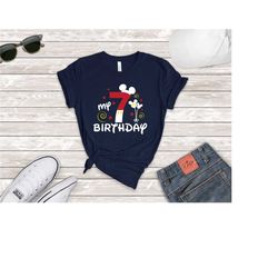 my 7th birthday, mickey 7th birthday shirt, 7th birthday shirt, 7 year old birthday shirt, disney birthday shirt, cute 7