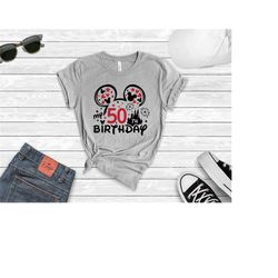 50th birthday shirt, disney birthday tee, mickey 50 years old shirt, gift for 50th birthday, 50th birthday shirt for men