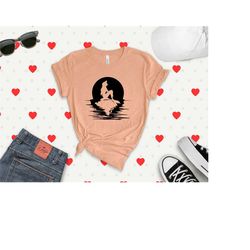 ariel sunset shirt, plus size women disney world shirt, little mermaid shirt, disney ariel princess shirt, mermaid sunse