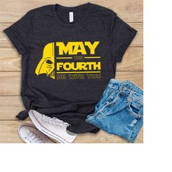 may the fourth be with you shirt, may the 4th shirt, disney star war shirt, star wars day, galaxys edge shirt, disney gr