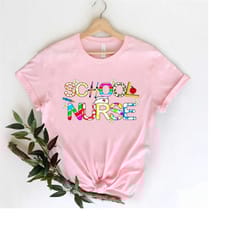 school nurse shirt, gift for school nurse t-shirt, graphic school nurse t-shirt, cute gift for school nurse shirts, scho