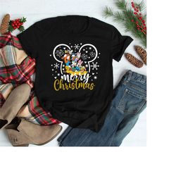 disney merry christmas shirt, mickey ears christmas shirt, magic kingdom christmas shirt, disney trip shirt, mickey and