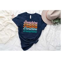 retro sunshine shirt, retro sunshine t shirt, hiking shirt, summer shirt, beach shirt, summer vacation shirt, camping sh